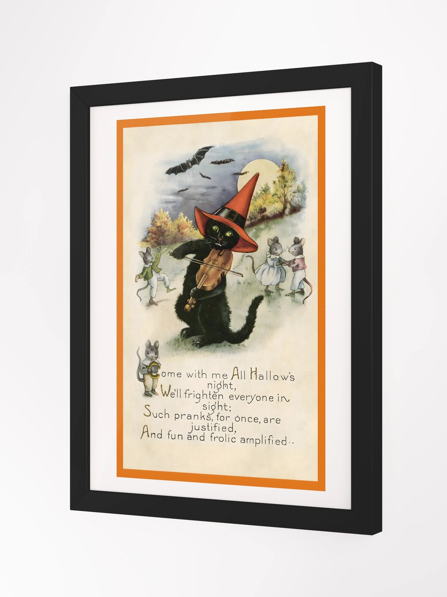 Framed Print - Spooky Cat 'The Mischief-Maker' product image (2)