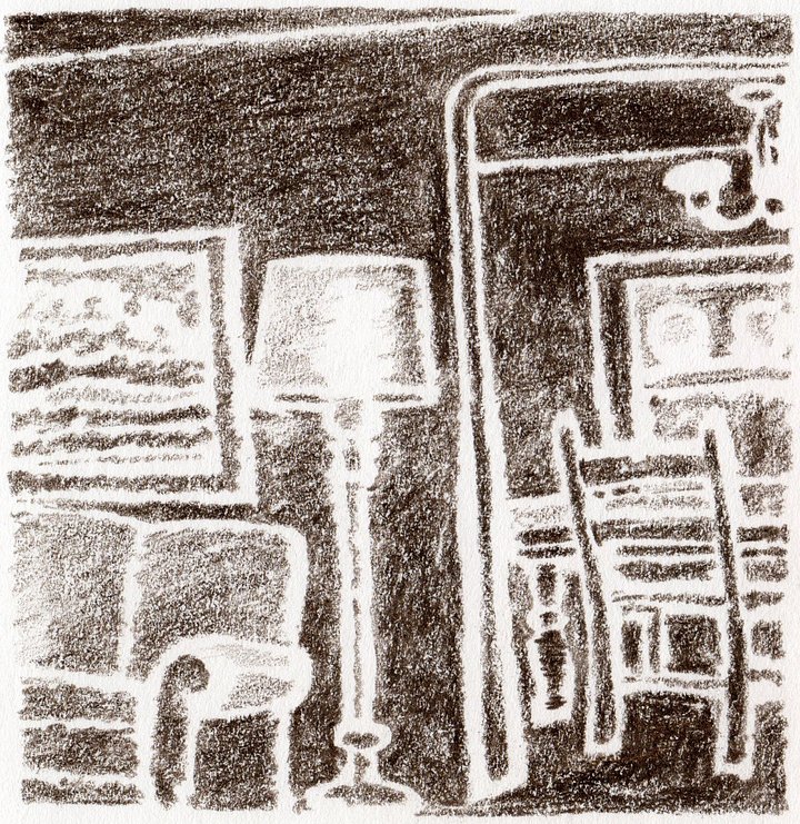 Brown Living Room Print product image (1)