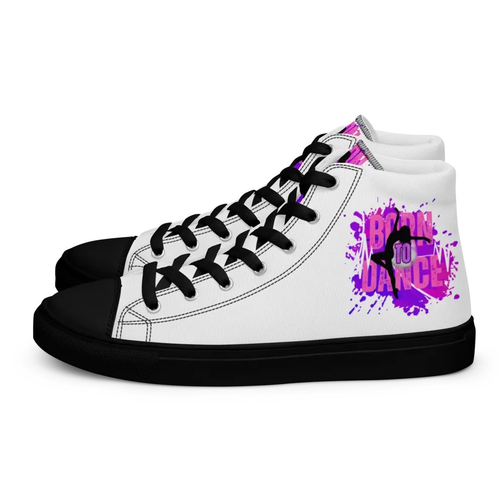 Retro Born to Dance Splash Her Silhouette High Tops product image (1)
