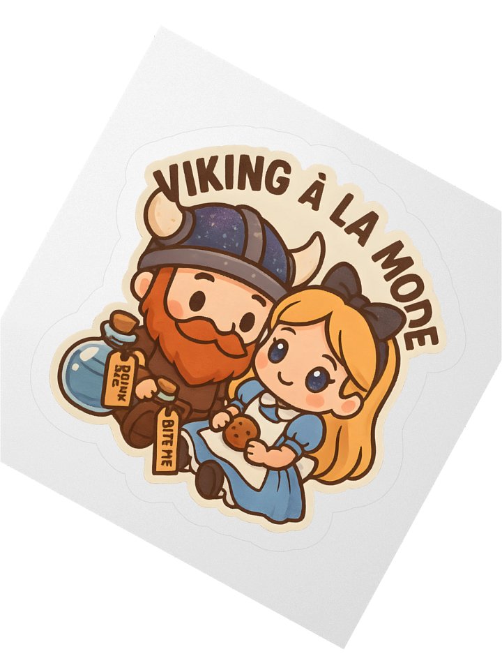 Viking à la Mode: Alice in Wonderland Kiss Cut Sticker product image (4)