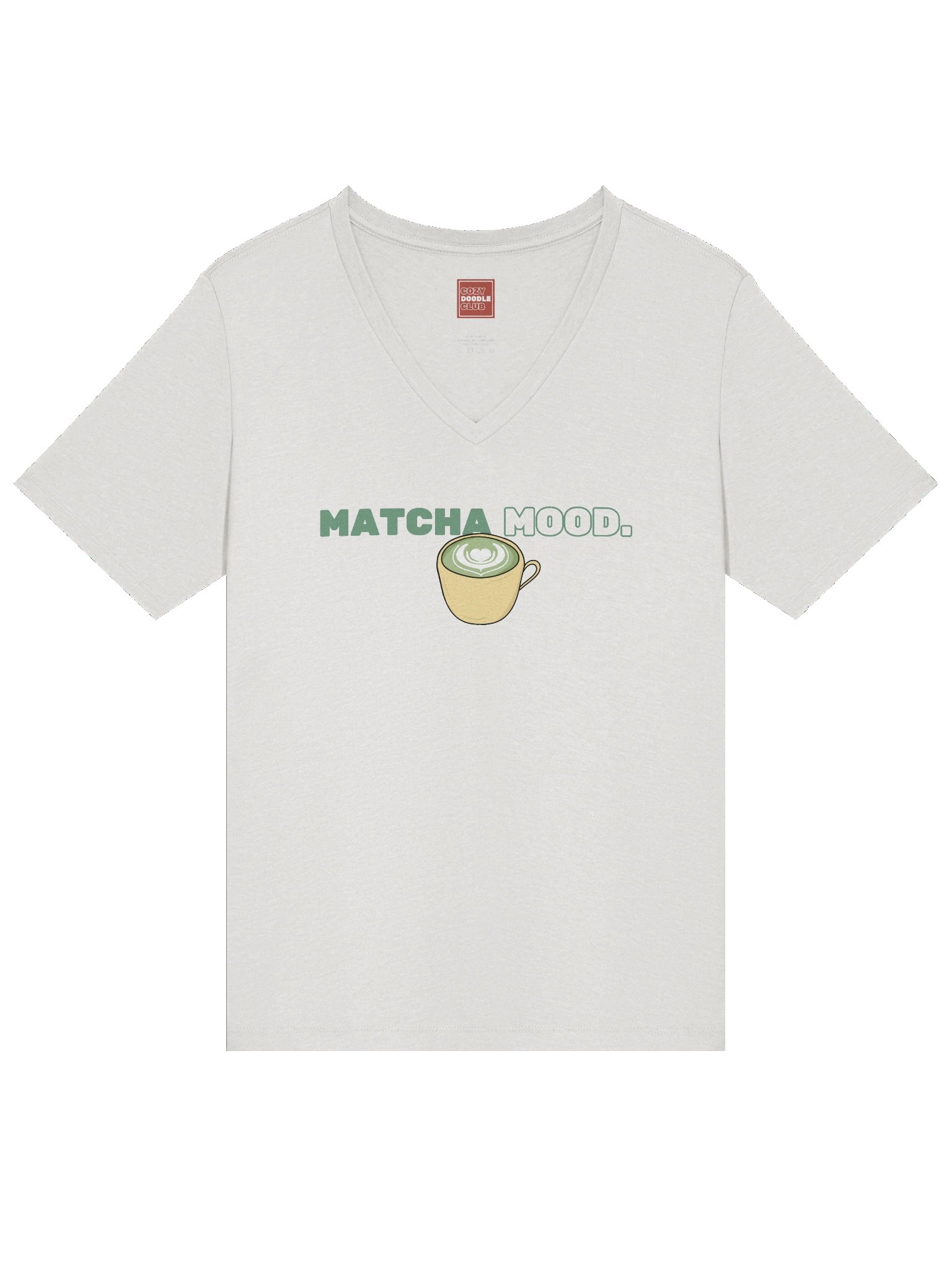 Matcha Mood V-Neck T-Shirt product image (3)
