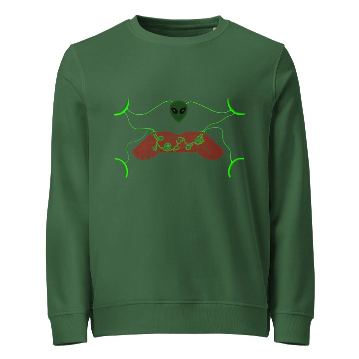 Galactic Gamer Organic Sweatshirt product image (1)