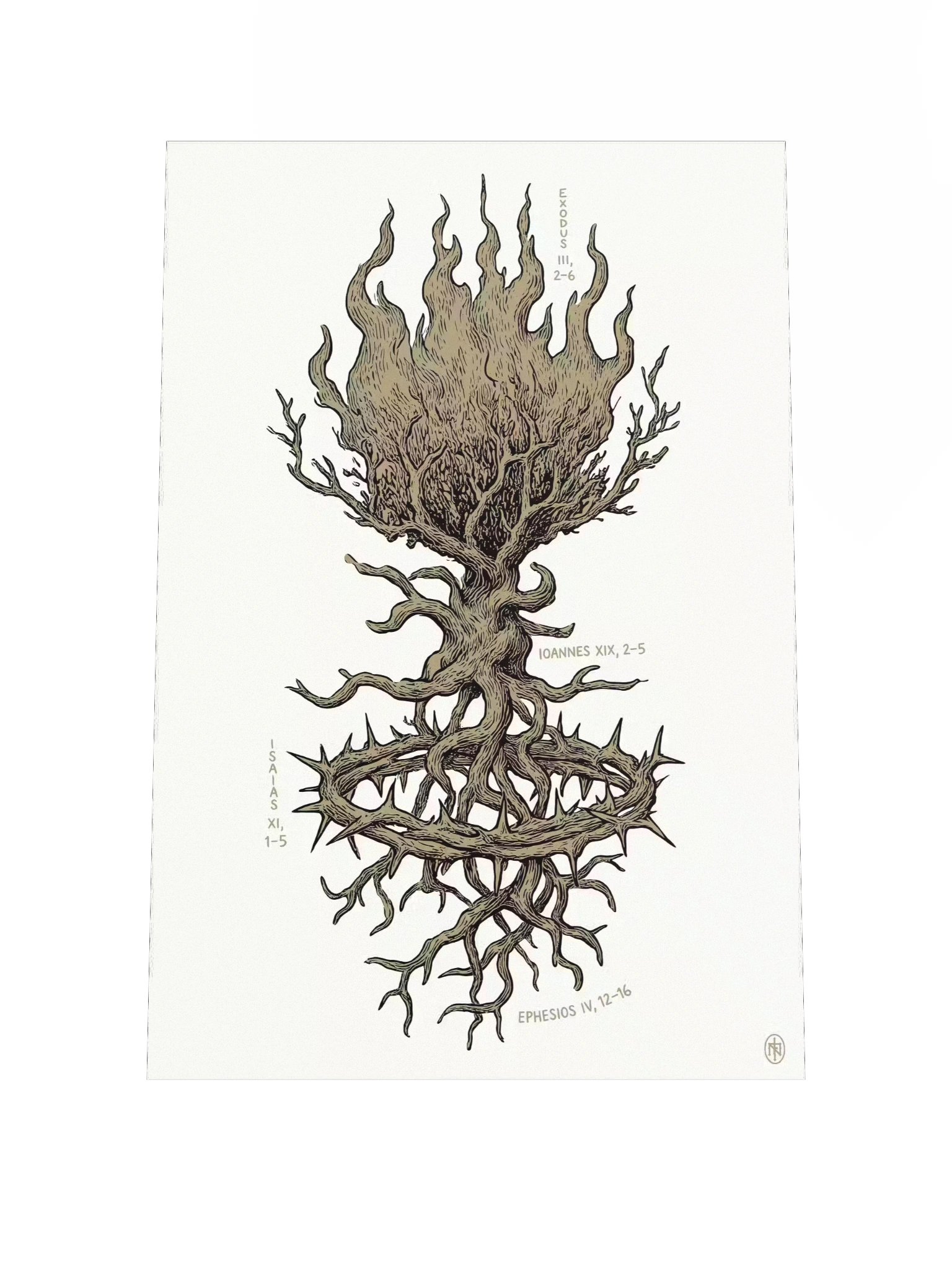 FIRE, CROWN, ROOT (Art-Print) product image (1)