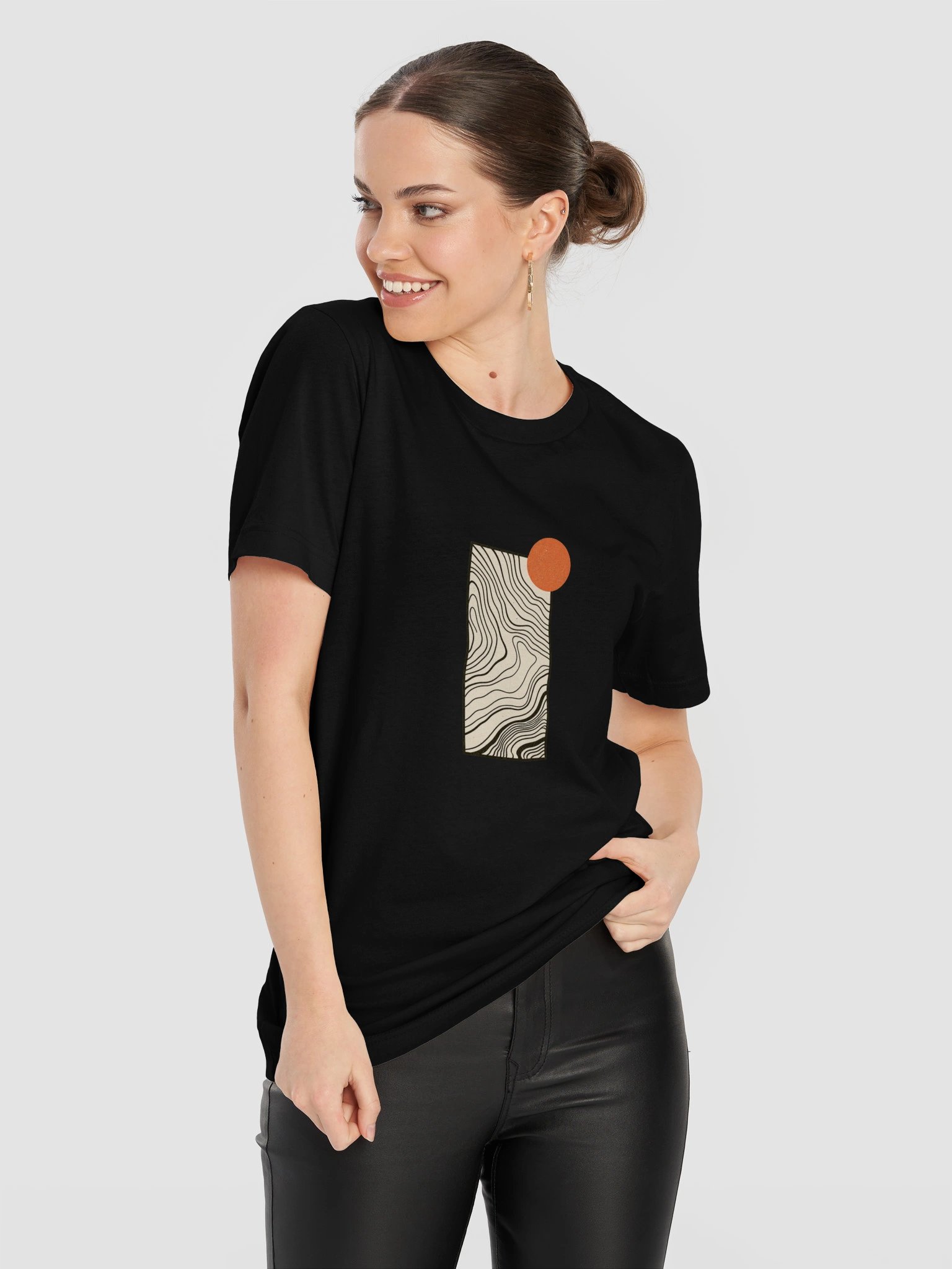 Topographic Flow — Women's Graphic T-Shirt product image (95)