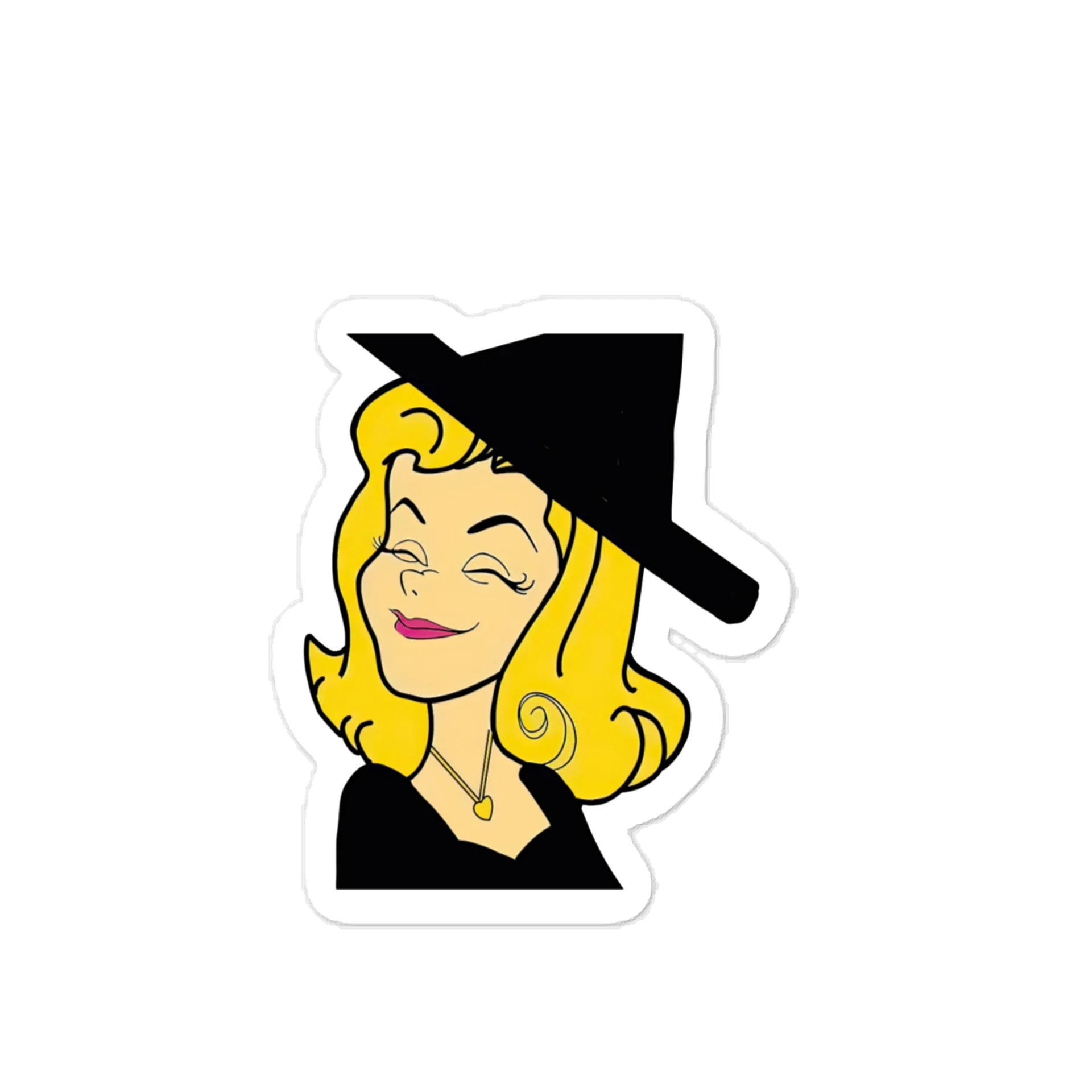 Blonde Pop Art Kiss-Cut Vinyl Decal product image (1)