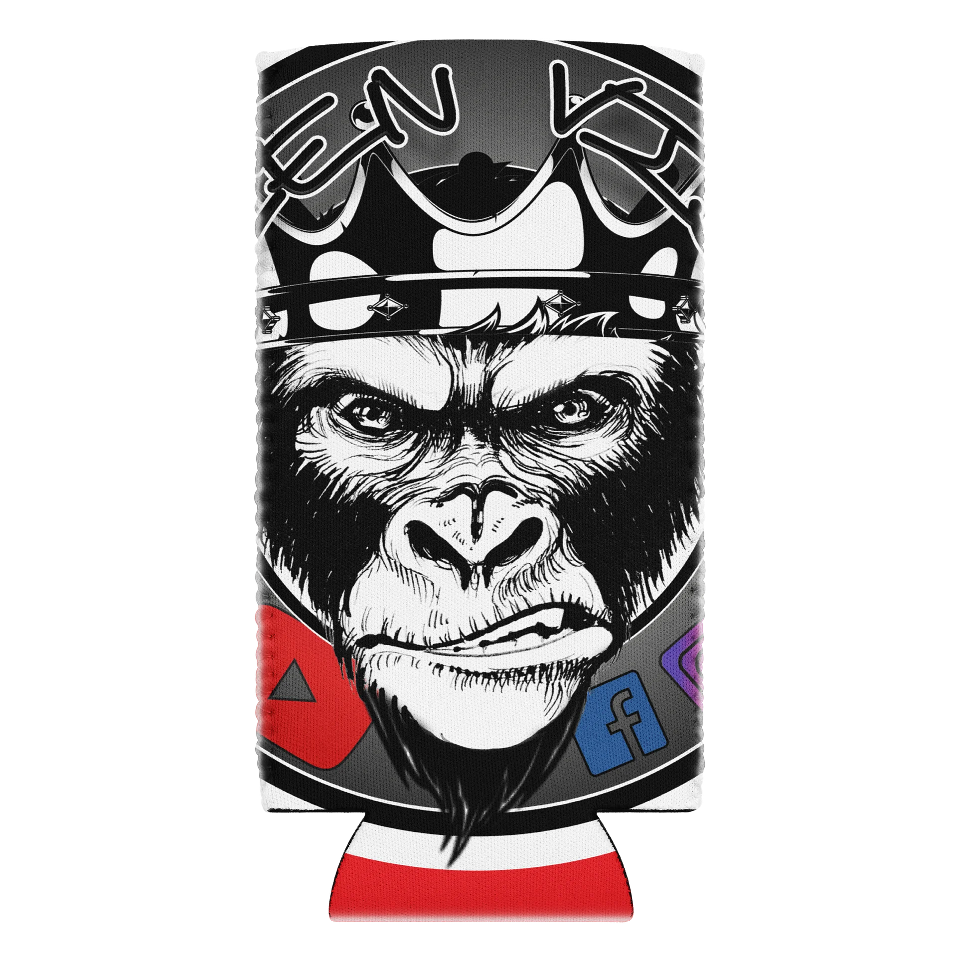 Signature 2 Gorilla Koozie - Red (slim) product image (1)