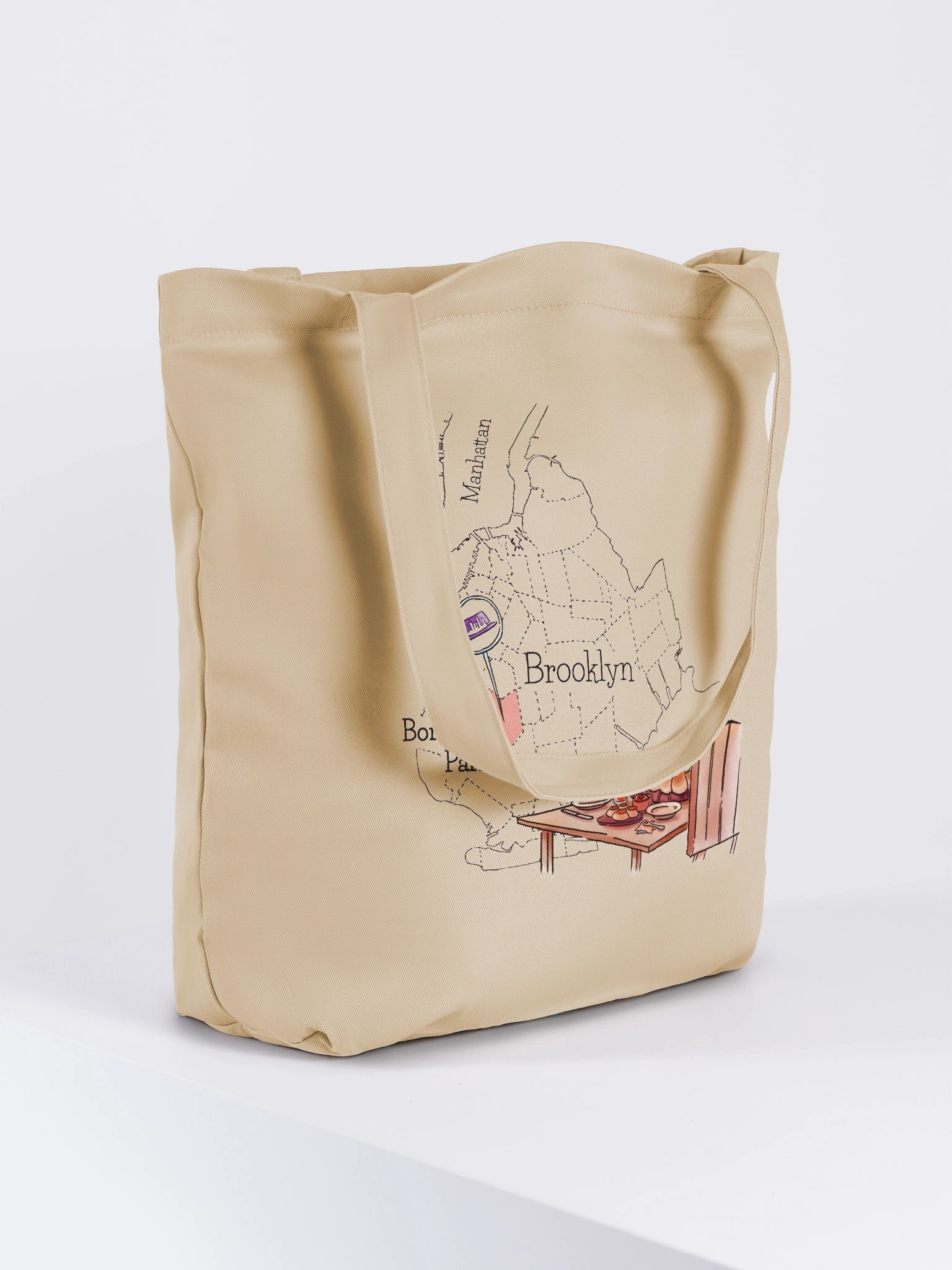 Borough Park on the map, tote product image (4)