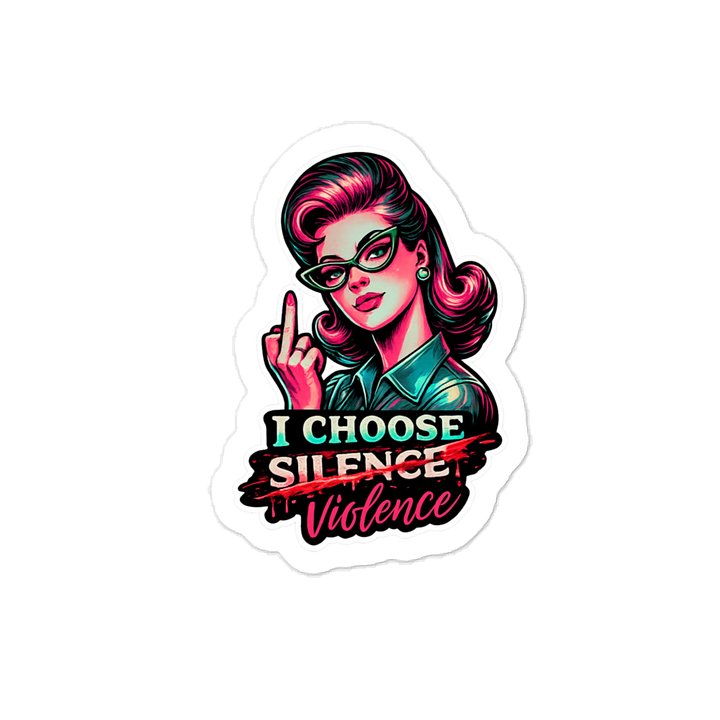 Violence over Silence Sticker product image (1)