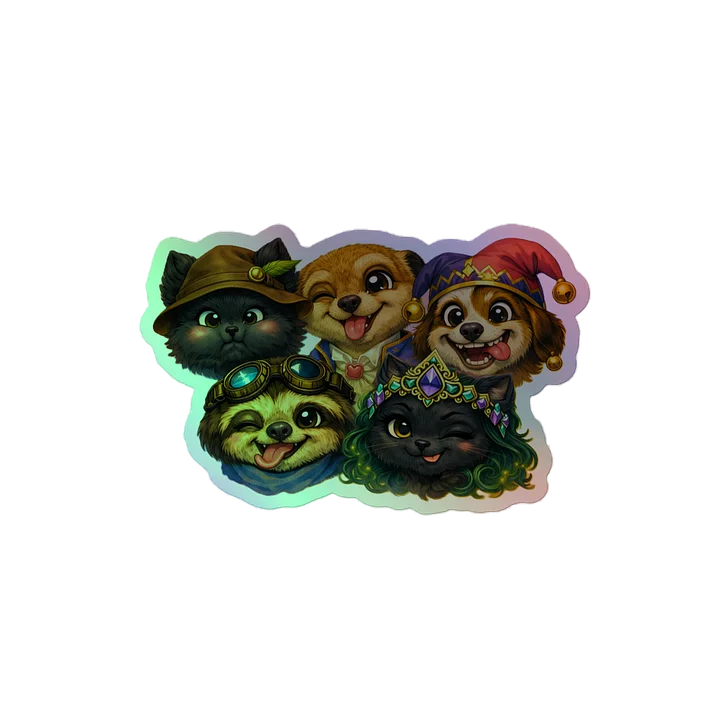 Kingdom Court 3 Holographic Sticker Set product image (2)