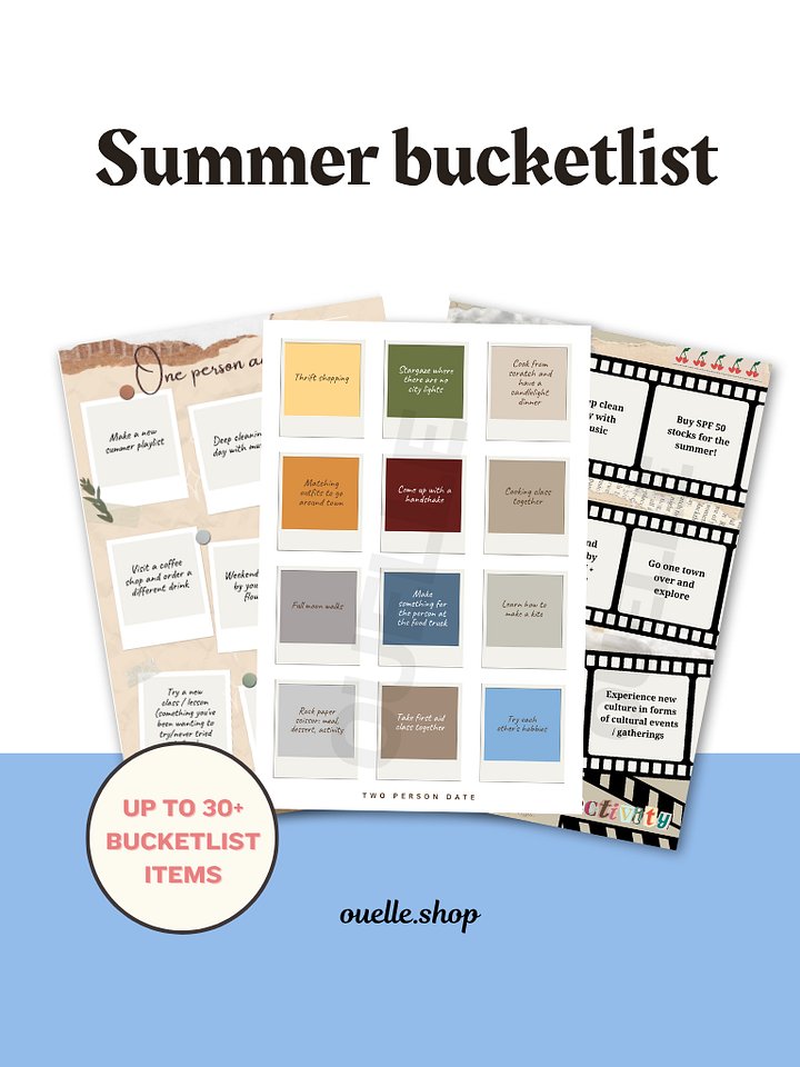 Camroll - Summer 2025 Bucketlist (PDF & Template) product image (2)