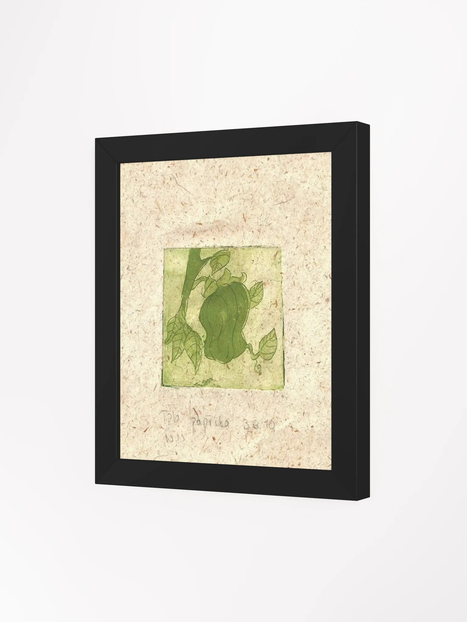 Green Paprika, Botanical Framed Print product image (6)