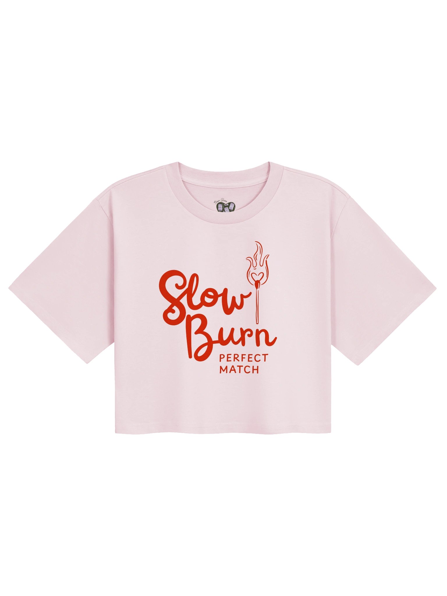 Slow Burn Perfect Match | Red Logo - Relaxed Crop product image (17)