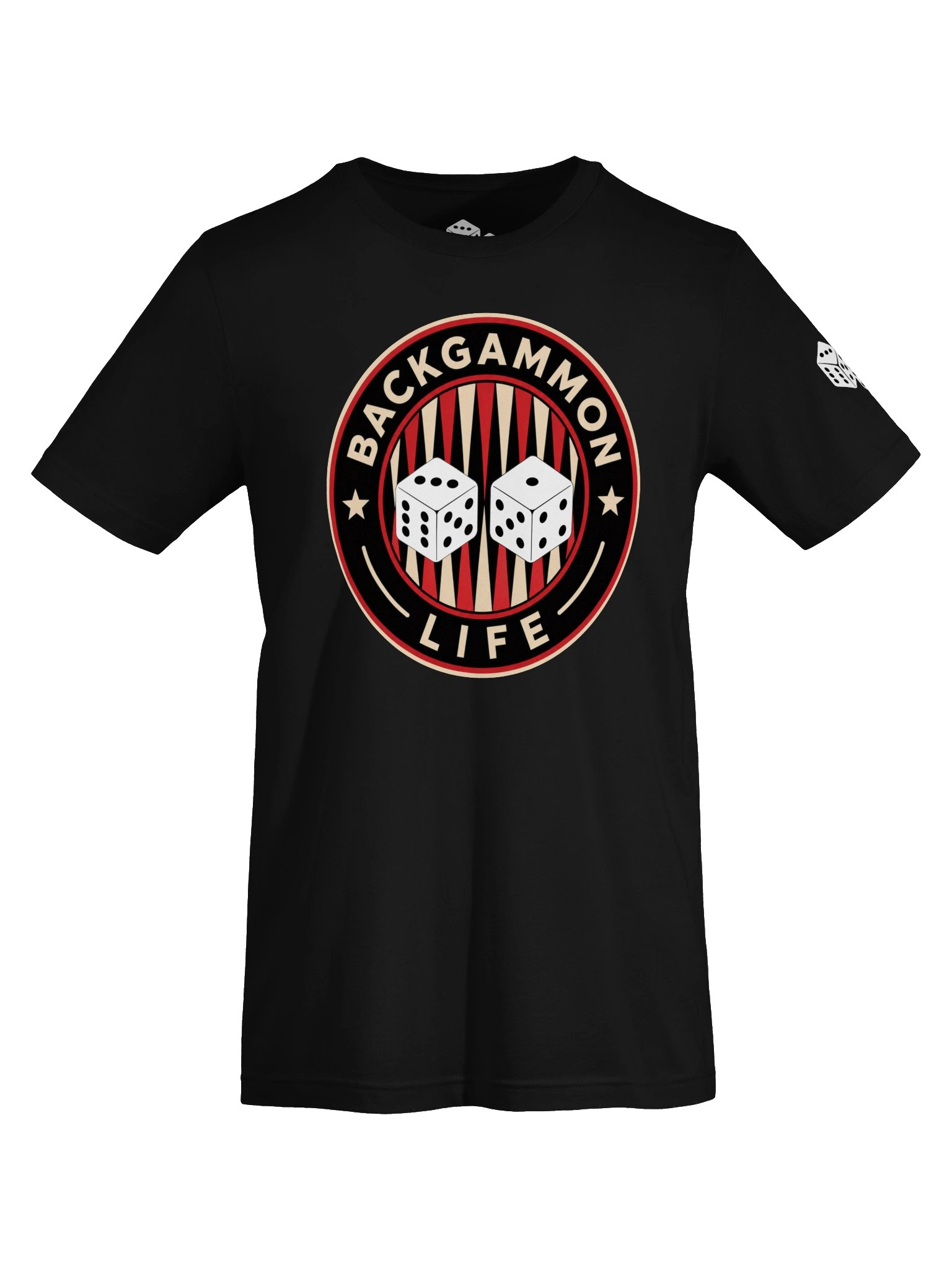 Backgammon Life Large Emblem Tee product image (5)