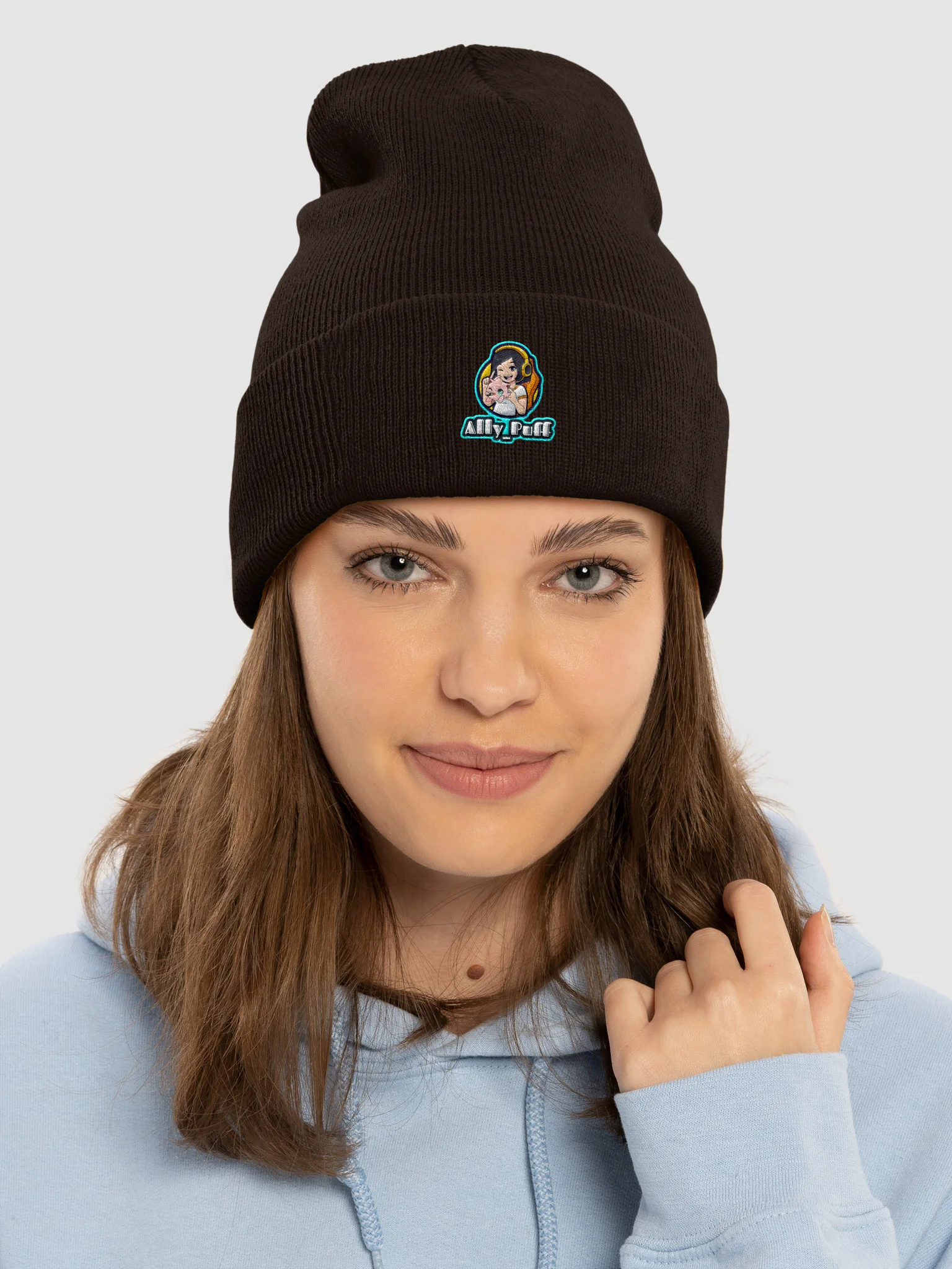Ally_Puff Beanie- Embroidered product image (25)