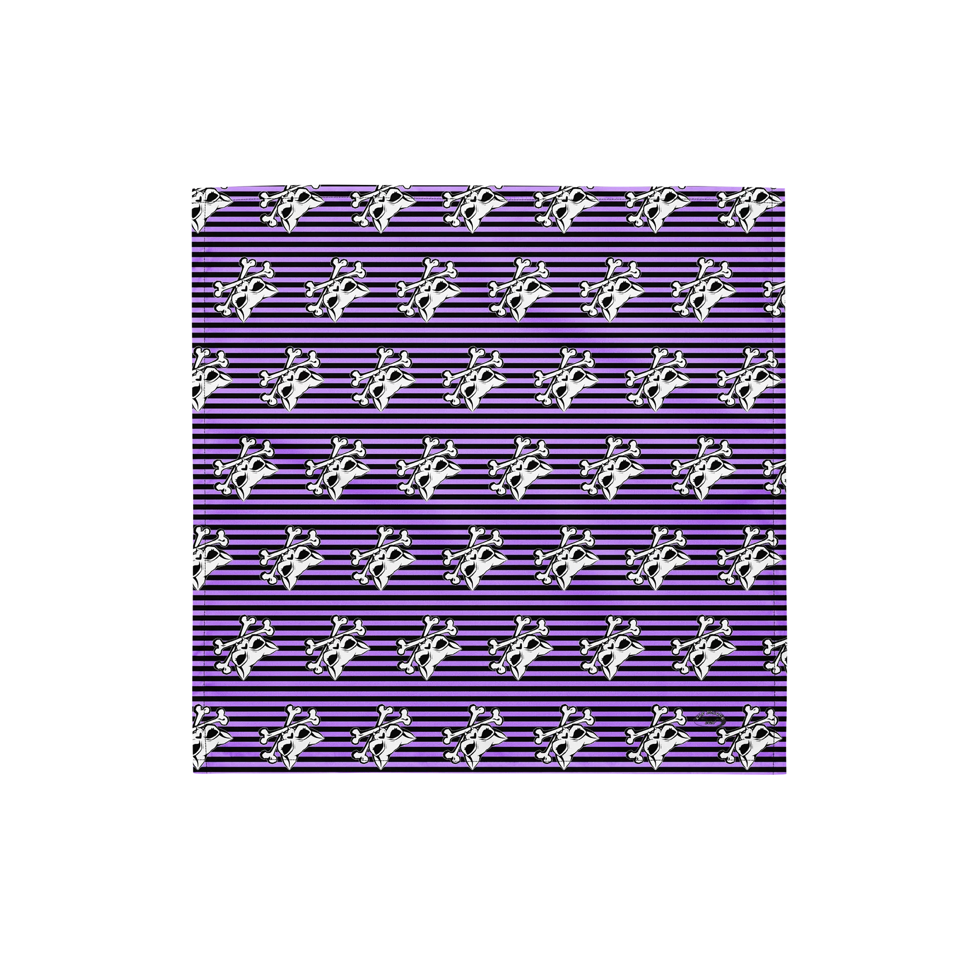 Blaque and Purple Kat Skull Bandana product image (1)