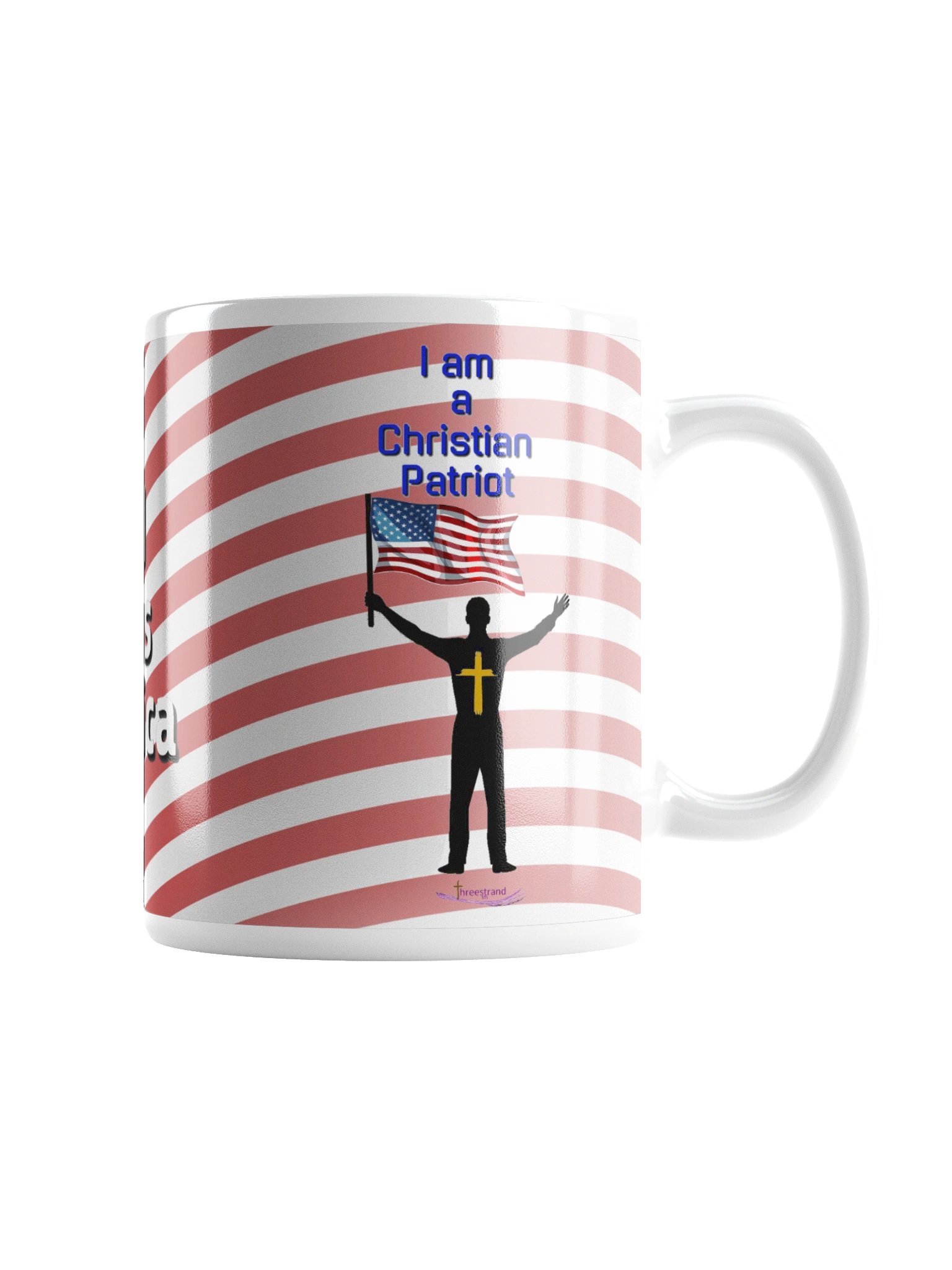 God Bless America — Christian Patriot Flag Mug -Male product image (3)