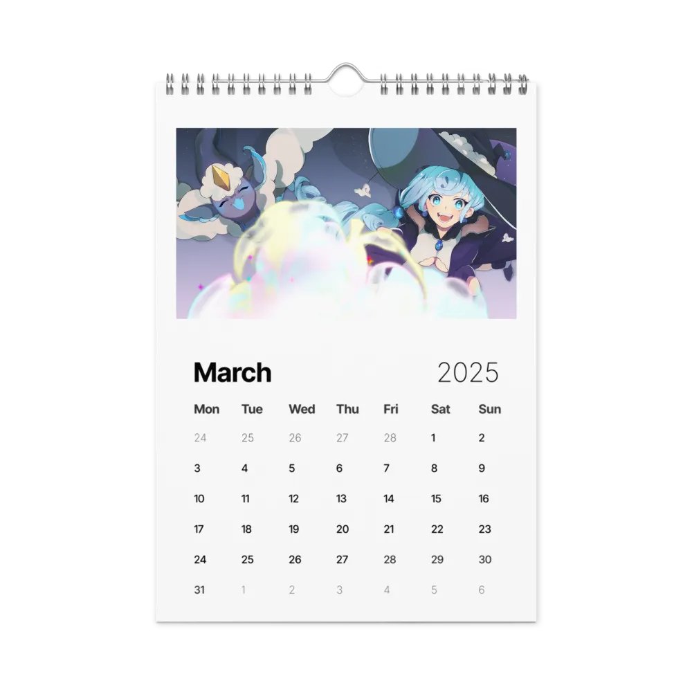 2025 CloudyClairity Calendar product image (9)