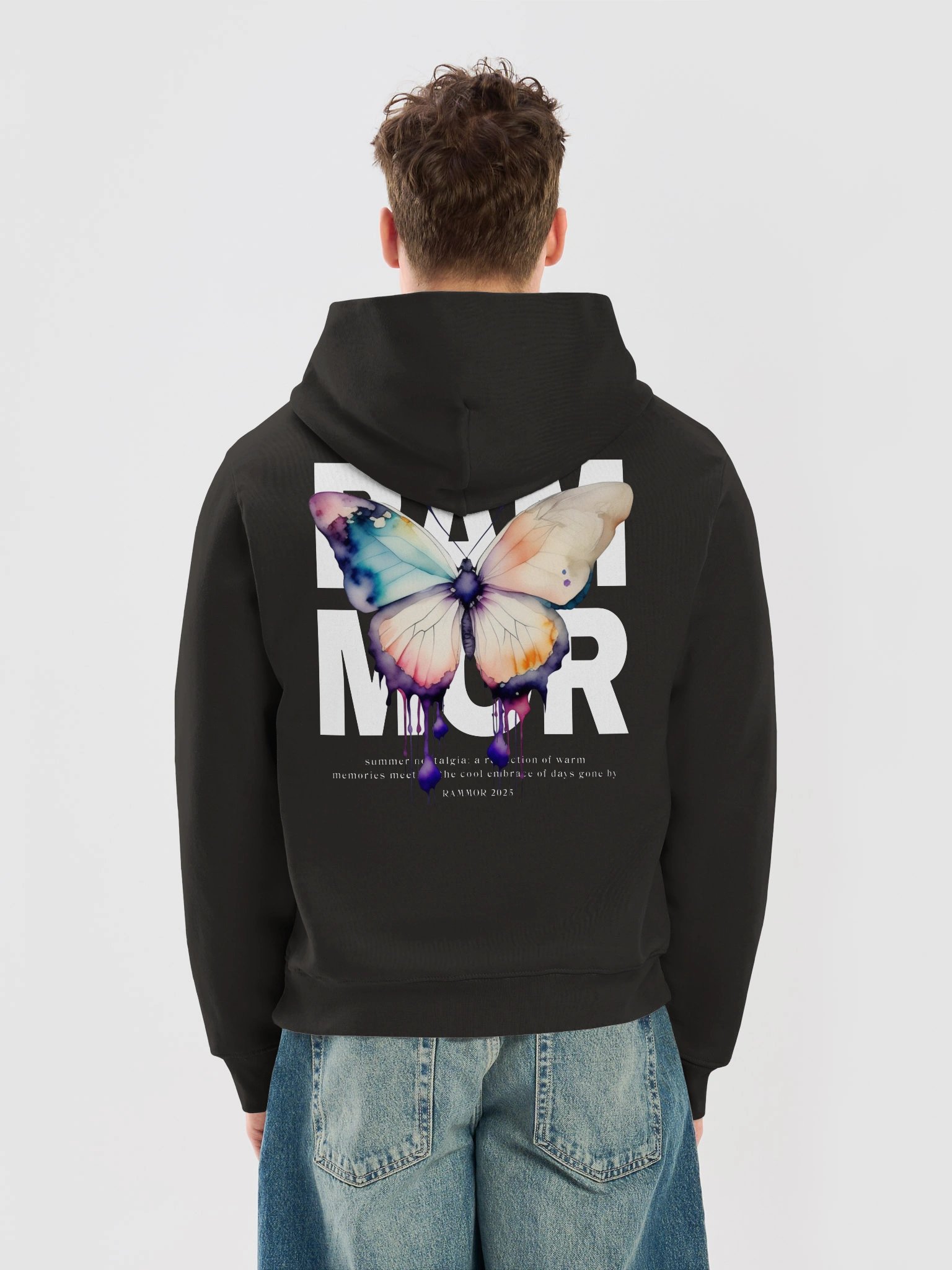 BUTTERFLY HOODIE BLACK product image (10)