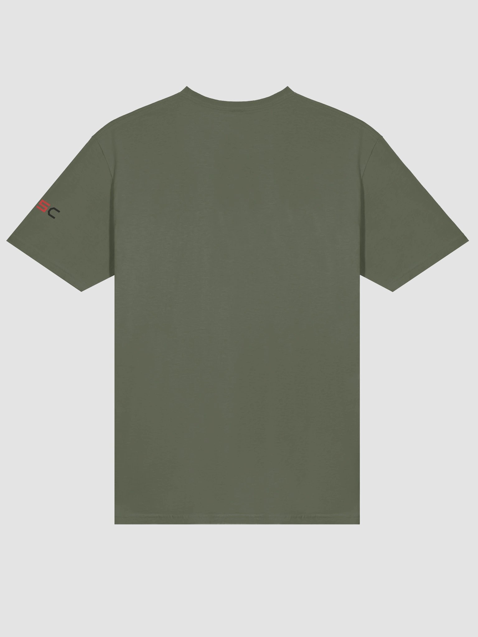 'Again!' Printed Emblem Unisex T-Shirt (Military Green) product image (4)