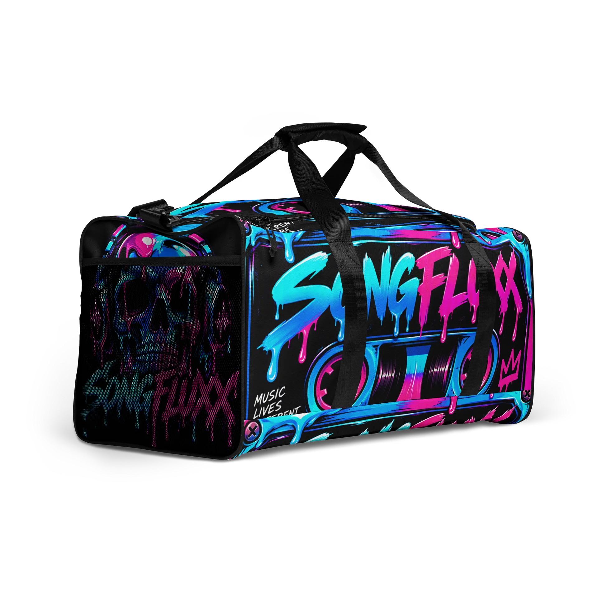 SONGFLUXX Neon Cassette Duffle Bag alternate view