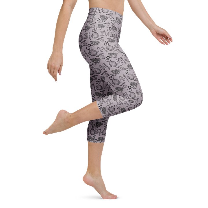 Ophthalmology Sketches High Waisted Capri Leggings product image (1)