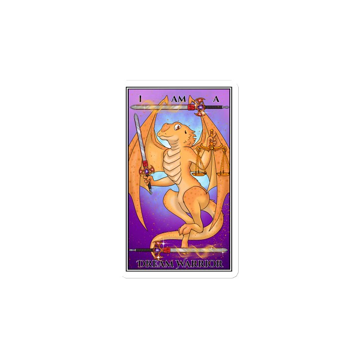 Day of the Dragon "Justice" Tarot Card Magnet product image (2)