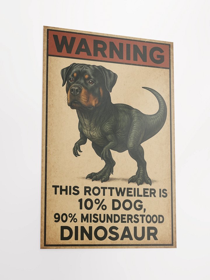 Rottweiler is a misunderstood dinosaur Poster product image (4)