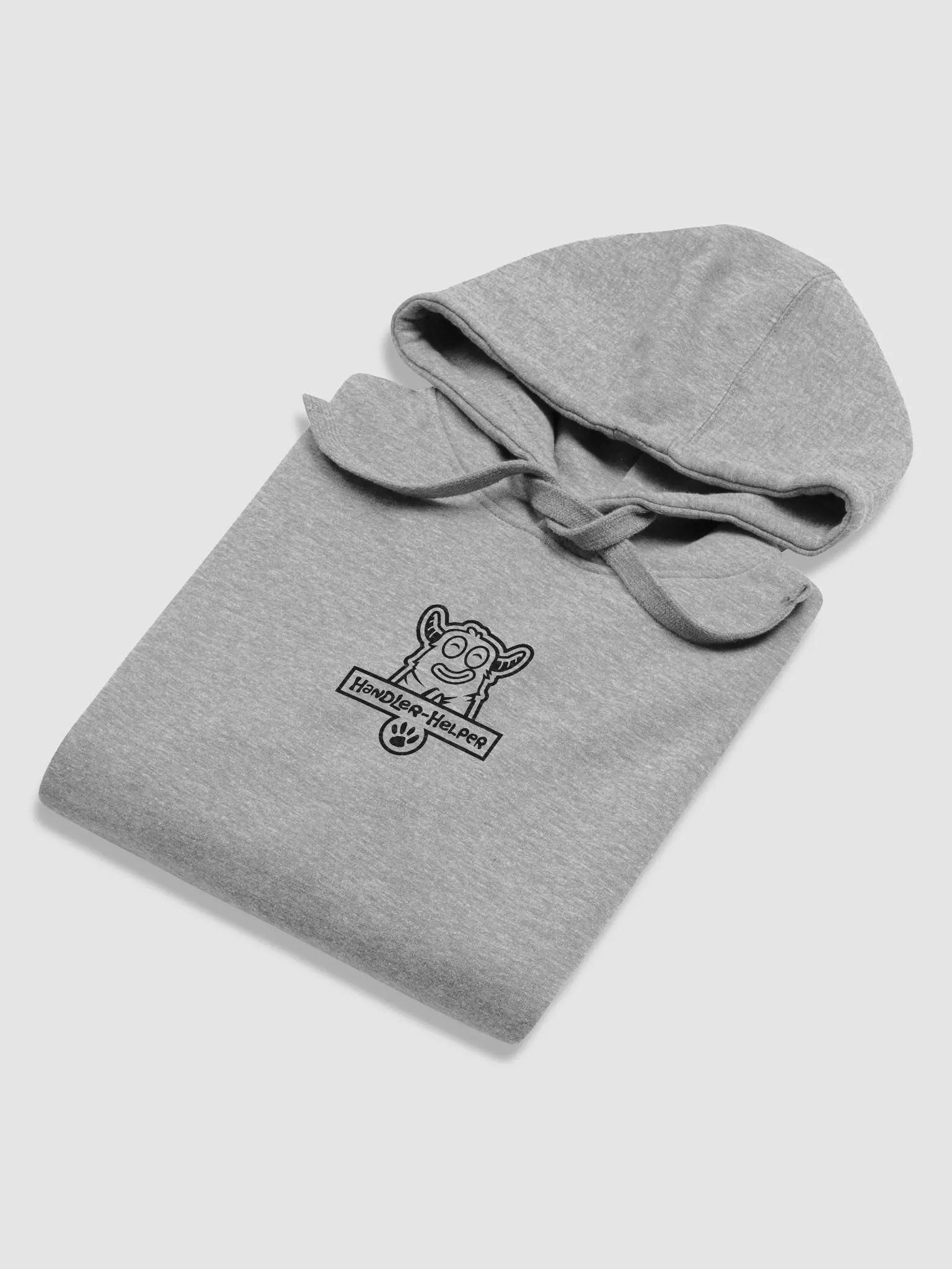 Handler-Helper Badge (Black on Light) Hoodie product image (6)
