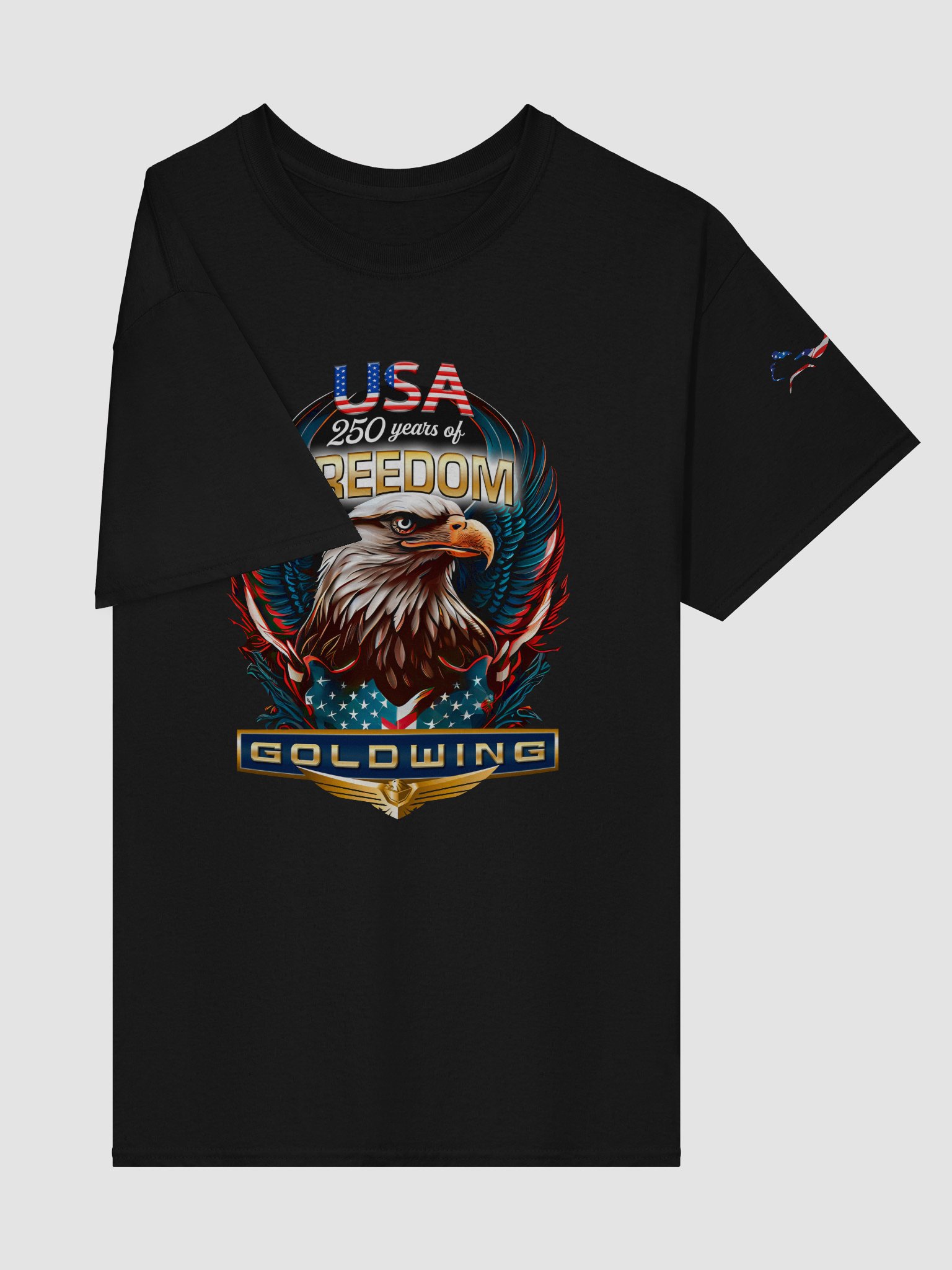 America 250 GOLDWING Tee Shirt (Front and Back) product image (4)