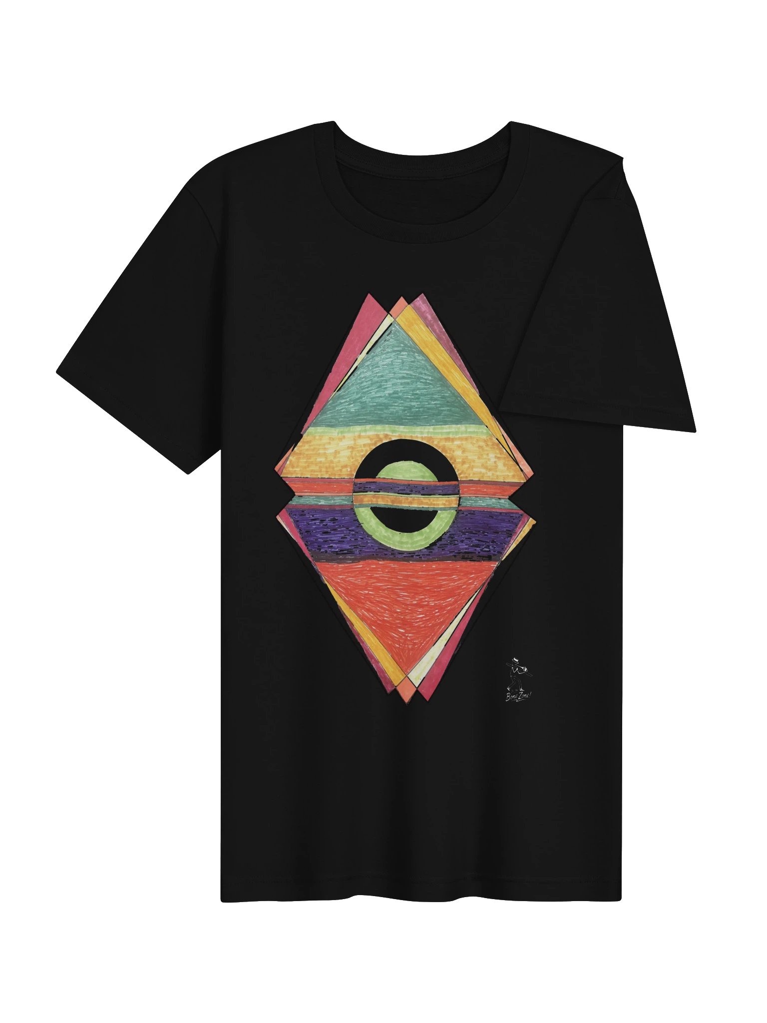 Geometric Diamond T-Shirt In the Bone Zone product image (3)