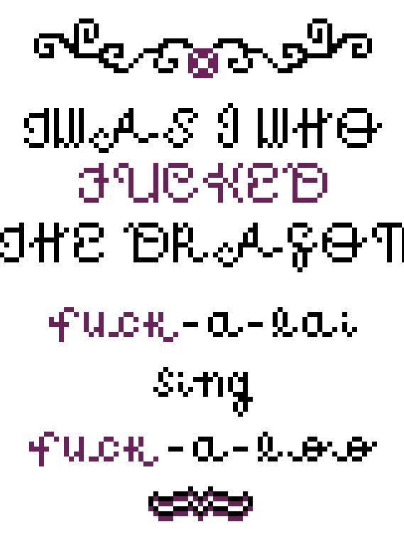 Digital Cross Stitch Pattern: Tenacious D (Two Pieces) product image (1)
