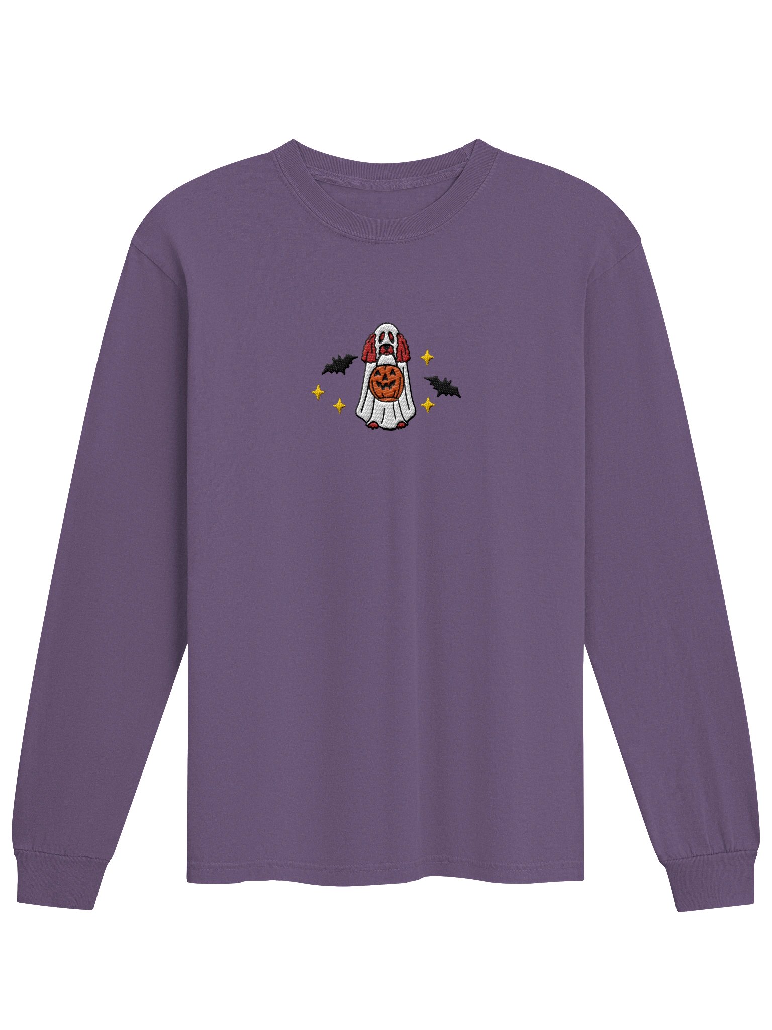 Halloween Miniature Poodle(Red) Embroidered Long-Sleeve T-Shirt product image (17)