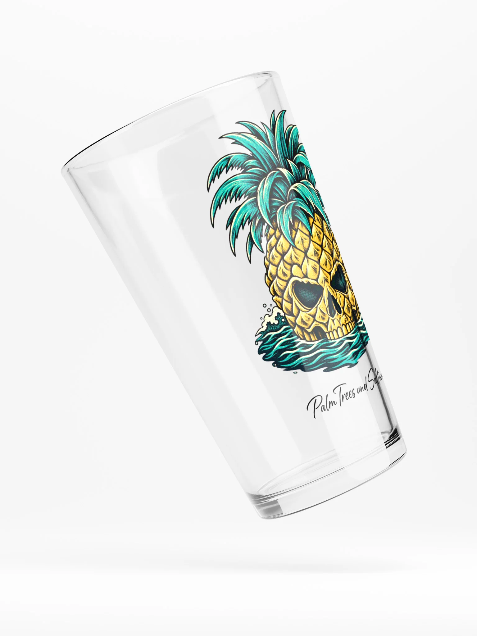 Pineapple Skull | Tropical Rebel Pint Glass product image (4)