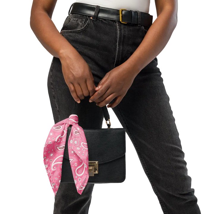 Pink Paisley Dreams All-Over Print Bandana product image (2)