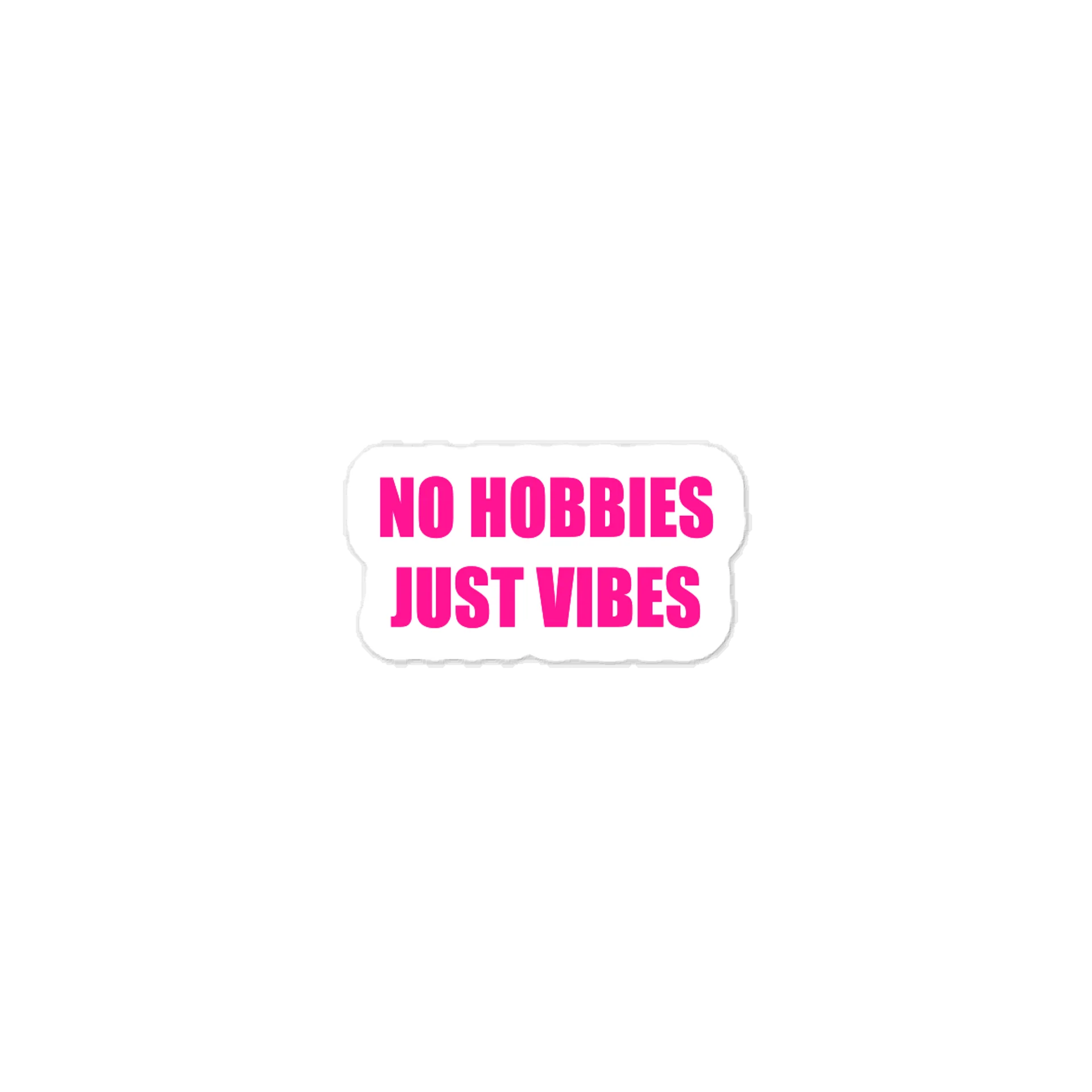 NO HOBBIES JUST VIBES STICKER product image (1)