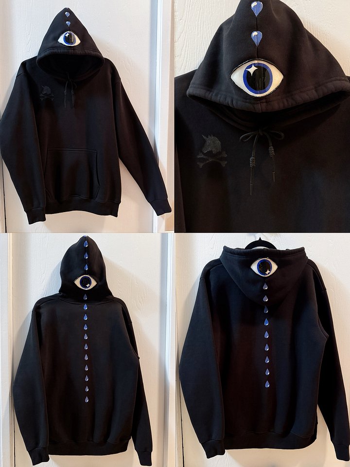 “Truth Seer” Black Drawstring Hoodie product image (1)