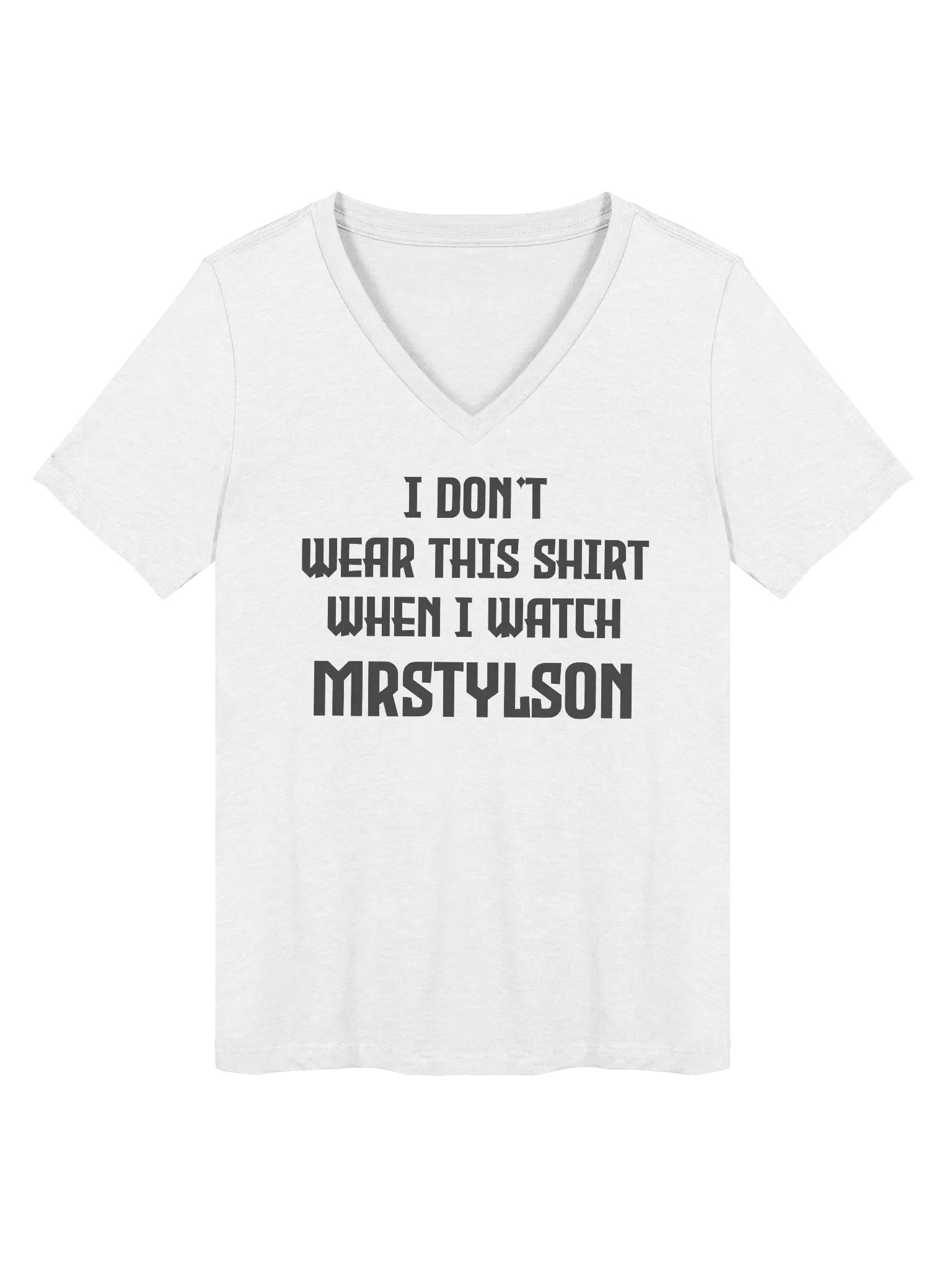 I Don't Wear This Women's V-Neck (Black Text) product image (13)