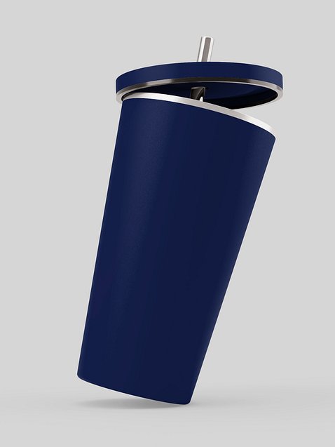 Photo showing Insulated Tumbler with a Straw