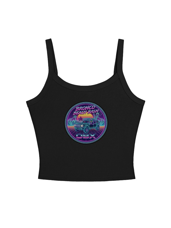 2026 Bronco Beach Bash OBX / Destination Bigfoot Bronco Collab | Full Send Women's Bella + Canvas Micro-Rib Tank Top (Multiple Colors Available) product image (2)