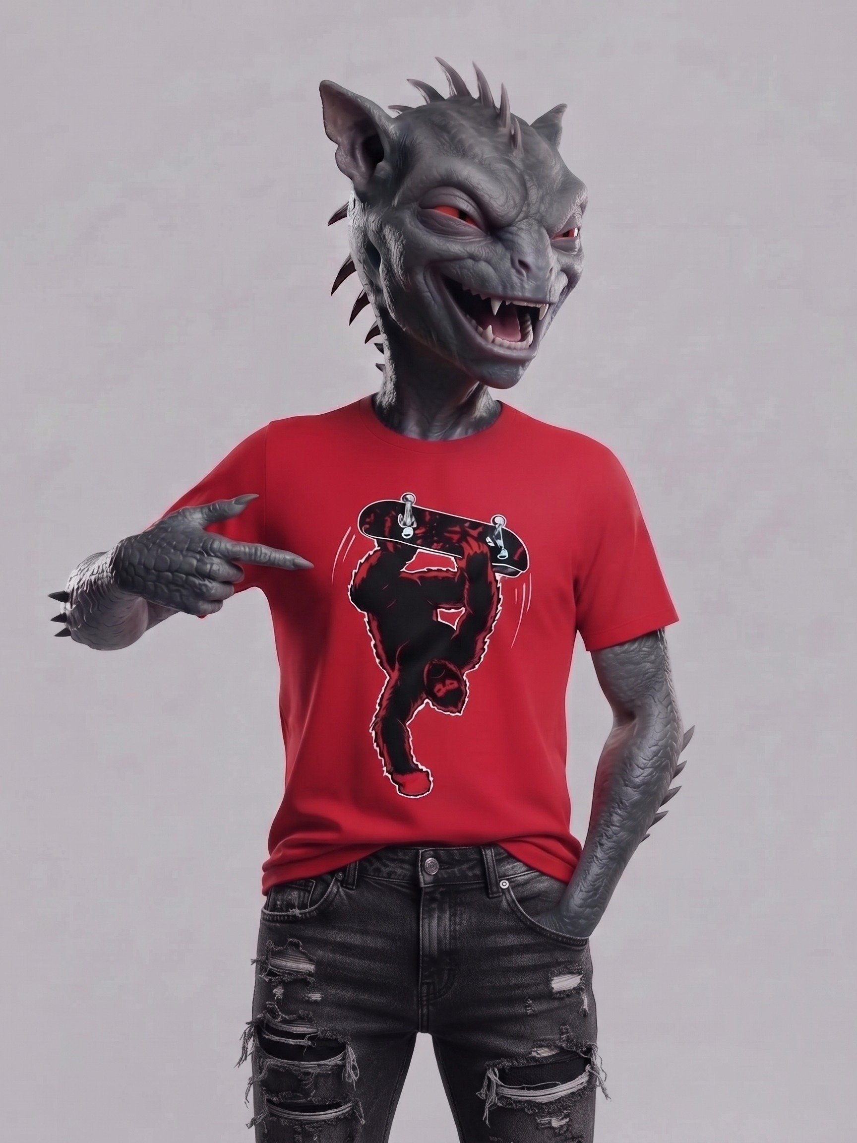 Handplant Bigfoot Skateboarder Tee product image (4)