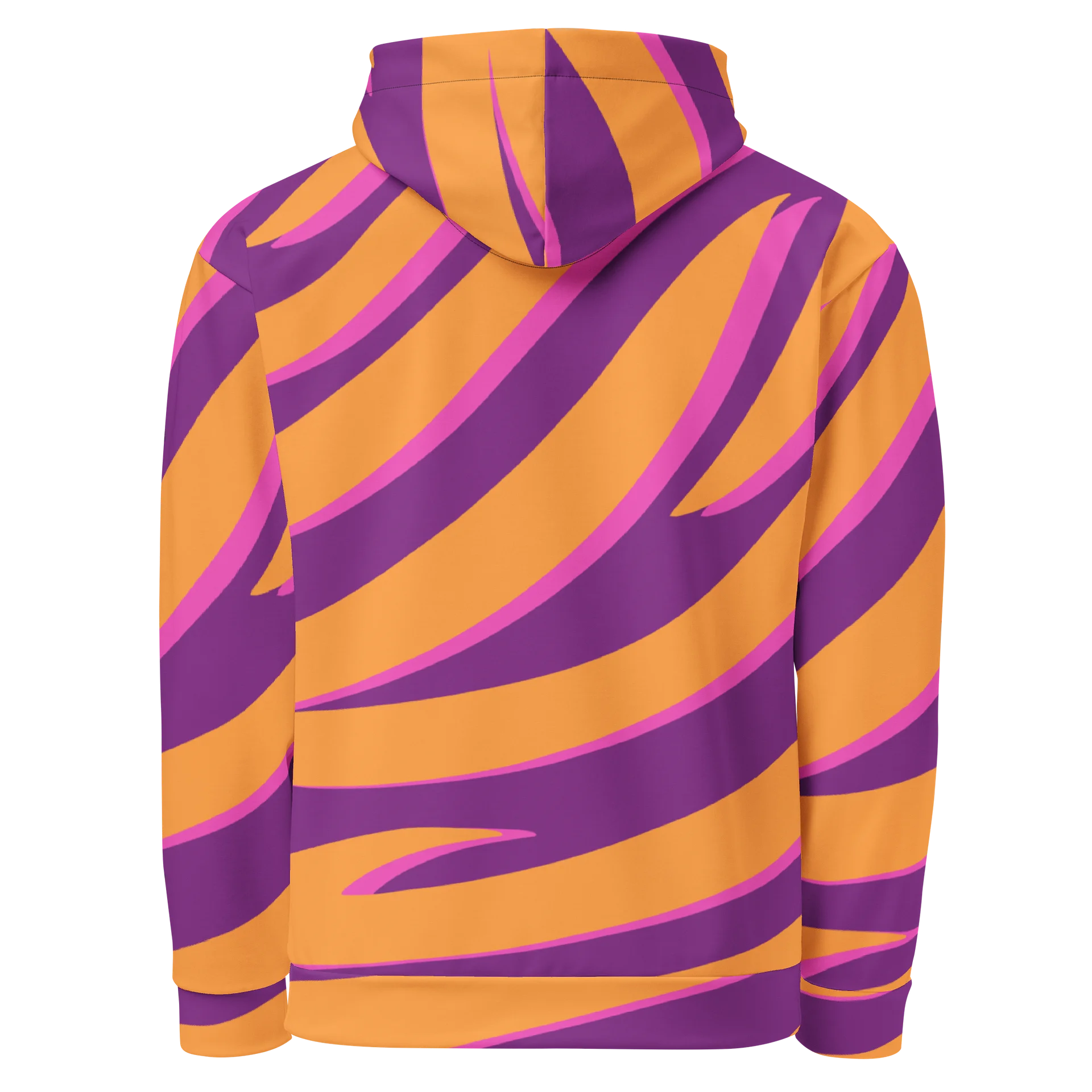 Tiger Print Graphic Hoodie – Orange Purple product image (2)