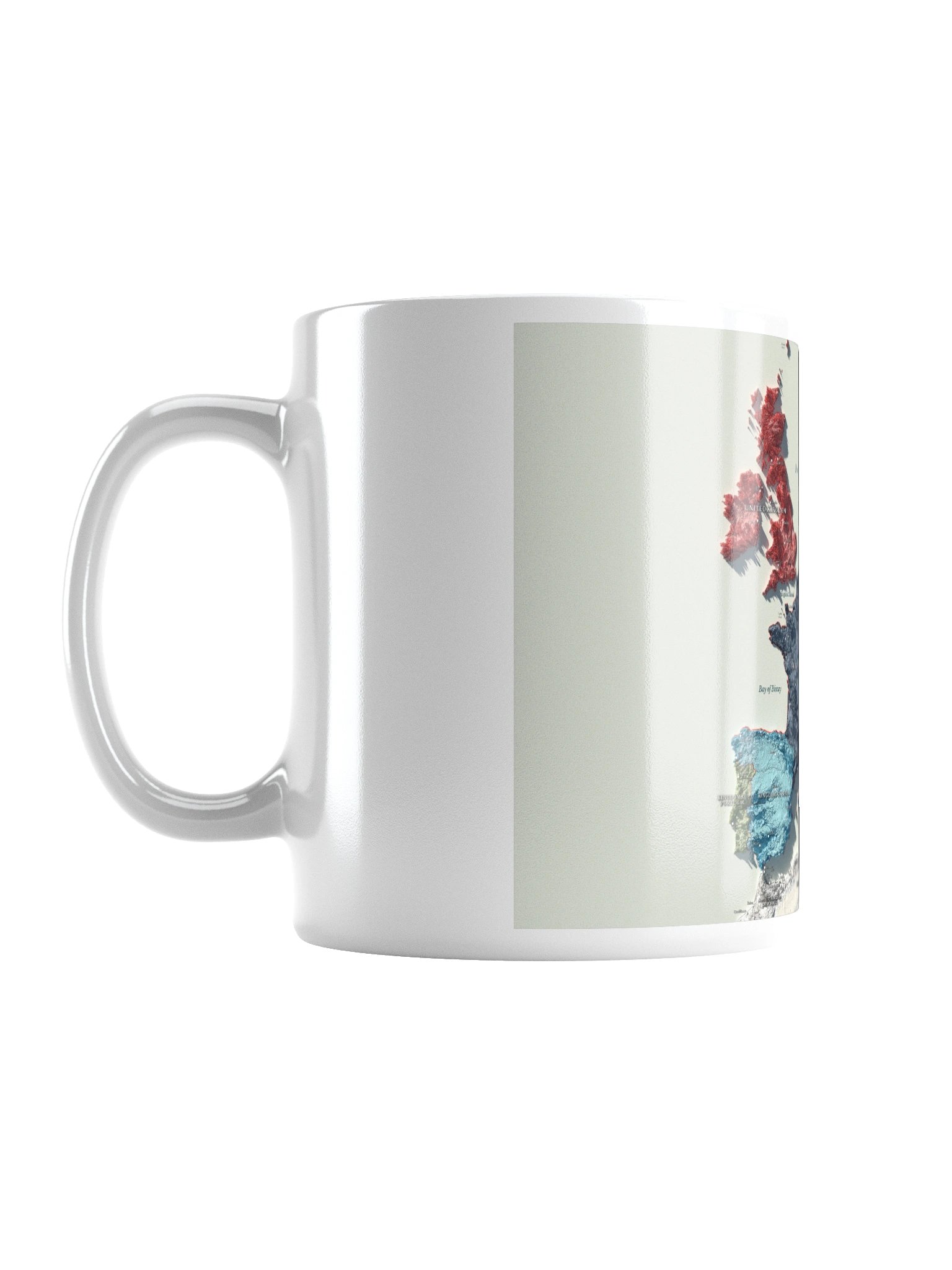 Napoleonic Europe 1812 3D Topographic Map Mug product image (2)