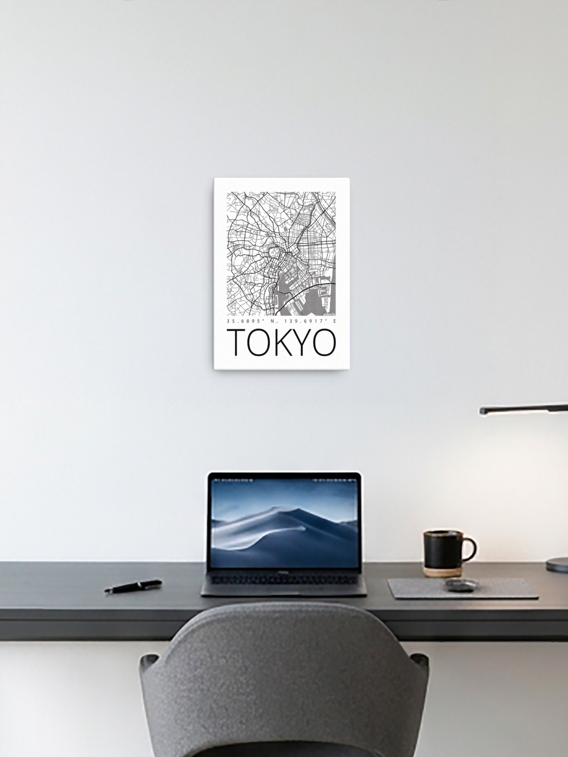 Tokyo Map — Original Canvas Print | Created By Architects product image (2)