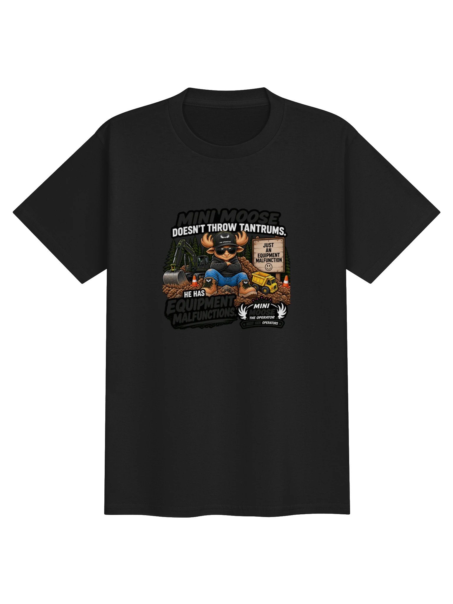 Mini Moose Equipment Malfunctions Kids Tee product image (1)