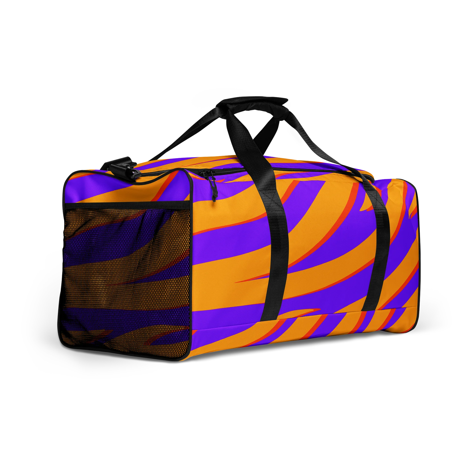 Tiger Print Duffle Bag – Orange Purple product image (2)