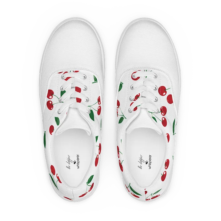 womens cherry canvas shoes product image (1)