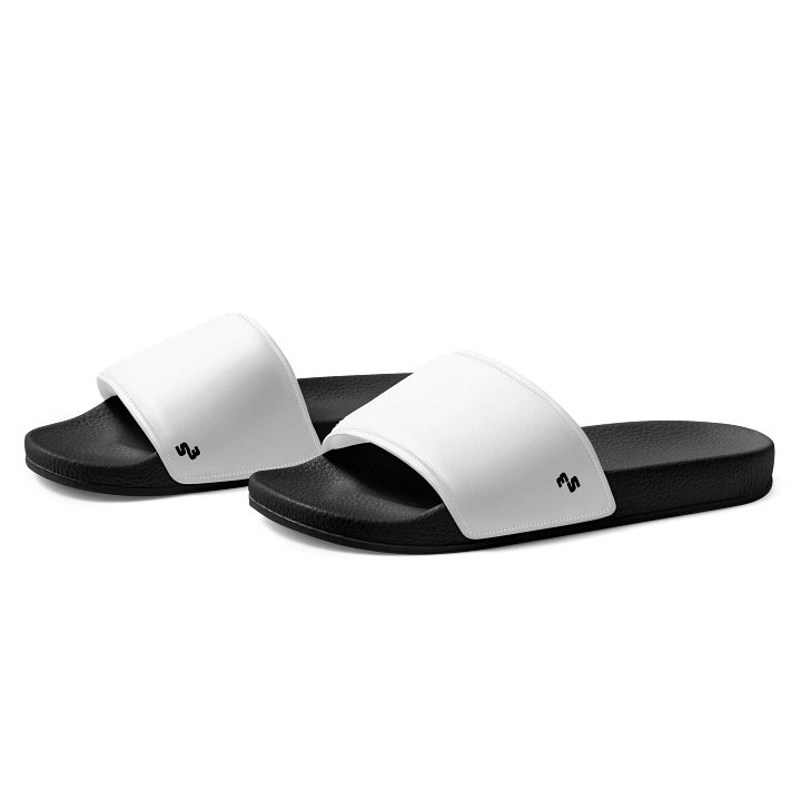 Stripped // Simplistic Black On White S³ Men's Slides product image (2)