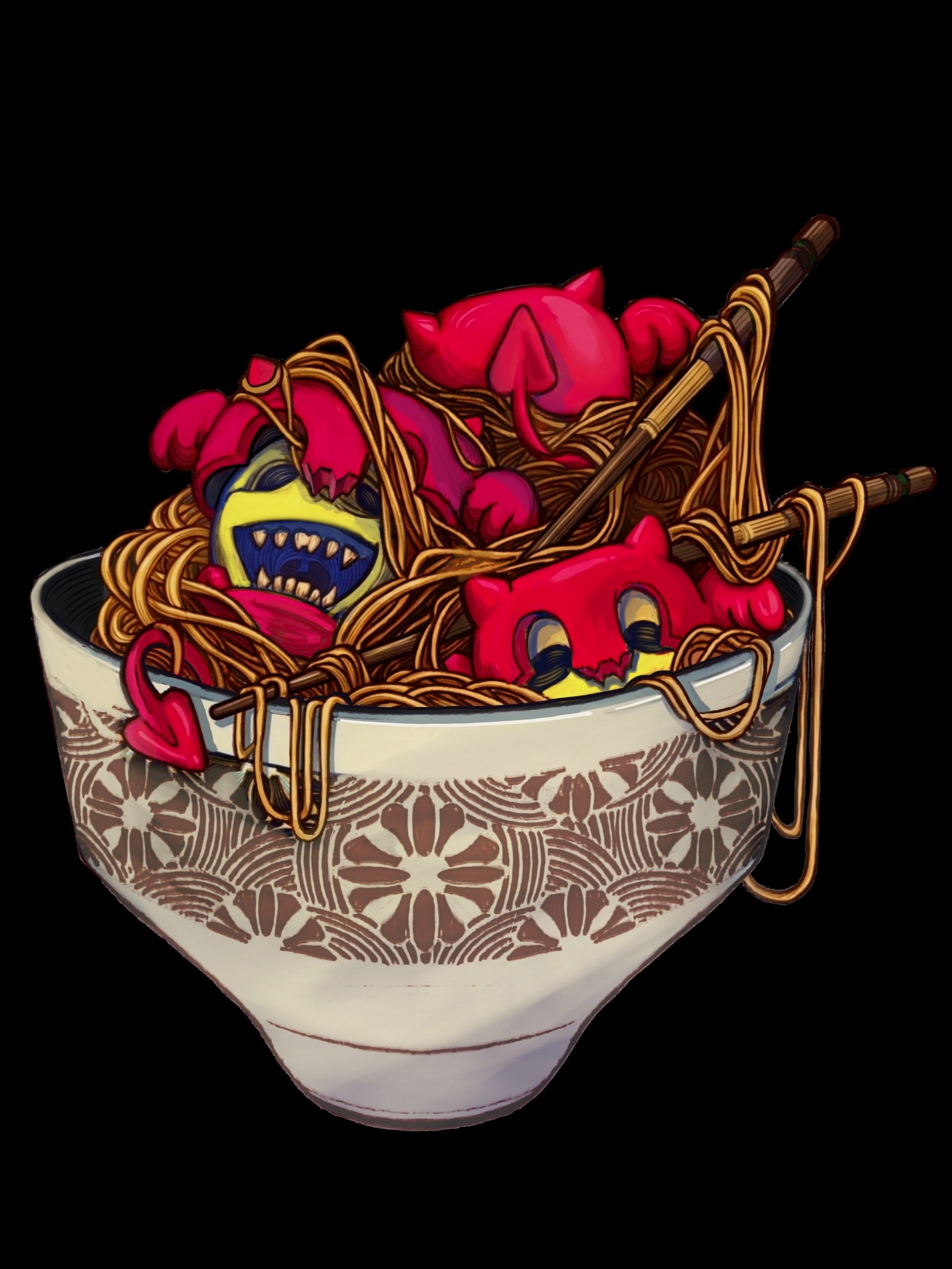 Pre-order "Noodle set" Artist Sticker Pack / 2 sheets A5 product image (3)