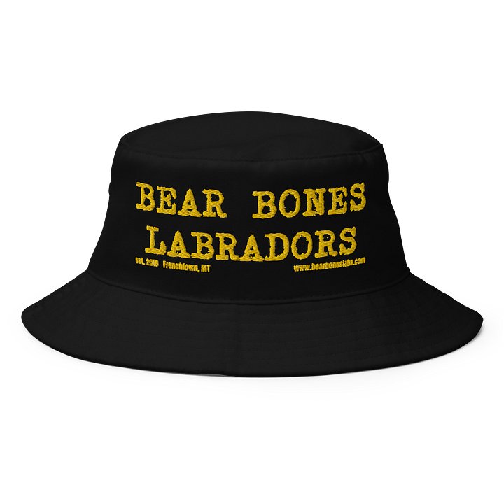 Bucket Hat with Gold Text product image (1)