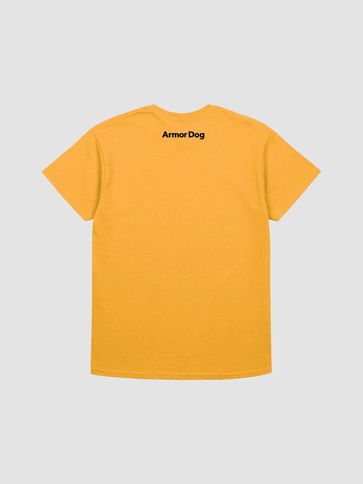 Armor Dog, Yellow T-Shirt with Large Print product image (2)